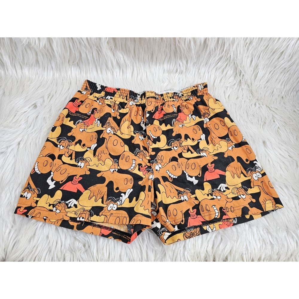 Vintage rocky bullwinkle Boxer Nighttime Shorts Underwear Boxer Briefs XL
